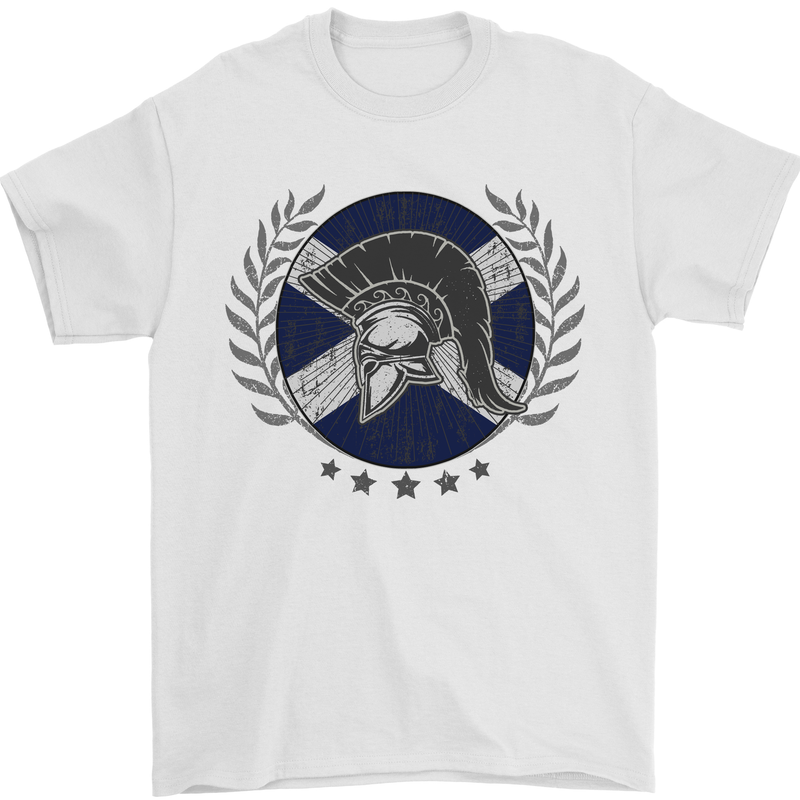 Scotland Bodybuilding Gym Training Scottish Mens T-Shirt 100% Cotton White
