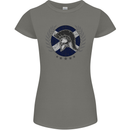 Scotland Bodybuilding Gym Training Scottish Womens Petite Cut T-Shirt Charcoal