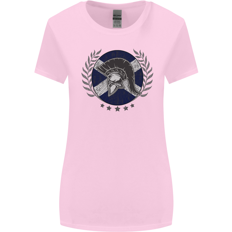 Scotland Bodybuilding Gym Training Scottish Womens Wider Cut T-Shirt Light Pink