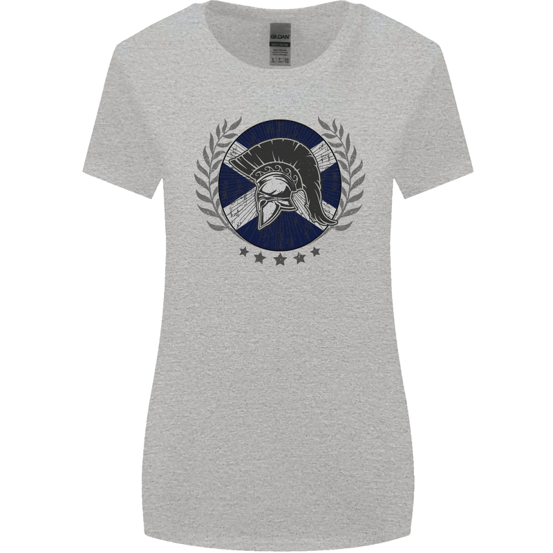 Scotland Bodybuilding Gym Training Scottish Womens Wider Cut T-Shirt Sports Grey