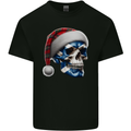 Scotland Christmas Skull Xmas Scottish Flag Biker Mens Cotton T-Shirt Tee Top Black