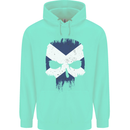 Scotland Skull Scottish Gym Flag Biker Childrens Kids Hoodie Peppermint