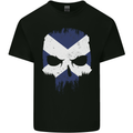 Scotland Skull Scottish Gym Flag Biker Mens Cotton T-Shirt Tee Top Black