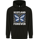 Scottish Butterfly Scotland Childrens Kids Hoodie Black