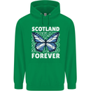 Scottish Butterfly Scotland Childrens Kids Hoodie Irish Green