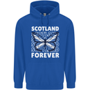 Scottish Butterfly Scotland Childrens Kids Hoodie Royal Blue