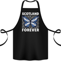 Scottish Butterfly Scotland Cotton Apron 100% Organic Black