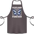 Scottish Butterfly Scotland Cotton Apron 100% Organic Dark Grey