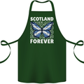 Scottish Butterfly Scotland Cotton Apron 100% Organic Forest Green