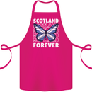 Scottish Butterfly Scotland Cotton Apron 100% Organic Pink