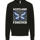 Scottish Butterfly Scotland Kids Sweatshirt Jumper Black