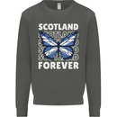 Scottish Butterfly Scotland Kids Sweatshirt Jumper Storm Grey