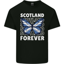 Scottish Butterfly Scotland Kids T-Shirt Childrens Black