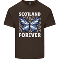 Scottish Butterfly Scotland Mens Cotton T-Shirt Tee Top Dark Chocolate