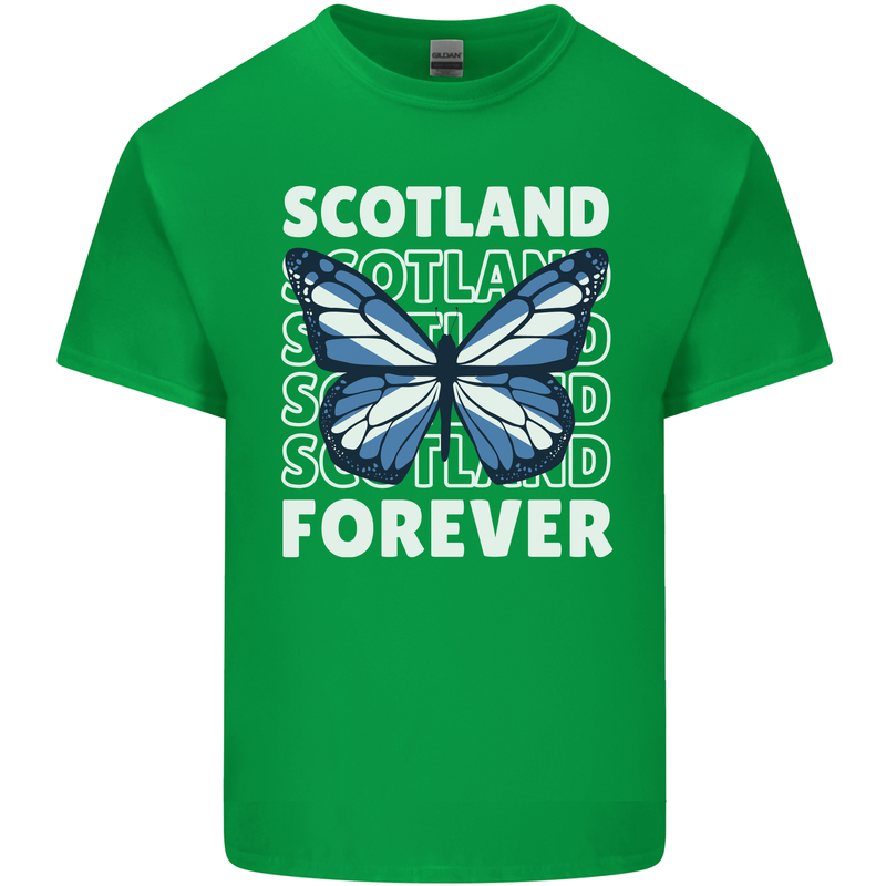 Scottish Butterfly Scotland Mens Cotton T-Shirt Tee Top Irish Green