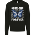 Scottish Butterfly Scotland Mens Sweatshirt Jumper Black