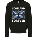 Scottish Butterfly Scotland Mens Sweatshirt Jumper Black