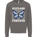 Scottish Butterfly Scotland Mens Sweatshirt Jumper Charcoal