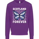 Scottish Butterfly Scotland Mens Sweatshirt Jumper Purple