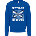 Scottish Butterfly Scotland Mens Sweatshirt Jumper Royal Blue