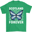 Scottish Butterfly Scotland Mens T-Shirt 100% Cotton Irish Green