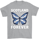 Scottish Butterfly Scotland Mens T-Shirt 100% Cotton Sports Grey
