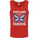 Scottish Butterfly Scotland Mens Vest Tank Top Red