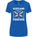 Scottish Butterfly Scotland Womens Wider Cut T-Shirt Royal Blue