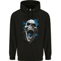 Screaming Skull Goth Horror Gothic Heavy Metal Childrens Kids Hoodie Black