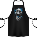 Screaming Skull Goth Horror Gothic Heavy Metal Cotton Apron 100% Organic Black