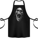 Screaming Skull Goth Horror Heavy Metal Gothic Cotton Apron 100% Organic Black