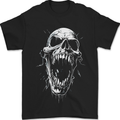 Screaming Skull Goth Horror Heavy Metal Gothic Mens T-Shirt 100% Cotton Black