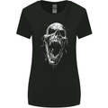 Screaming Skull Goth Horror Heavy Metal Gothic Womens Wider Cut T-Shirt Black