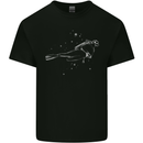 Scuba Diver Bubbles Diving Dive Mens Cotton T-Shirt Tee Top Black