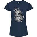 Scuba Diving Anchor Diver Sailing Sailor Womens Petite Cut T-Shirt