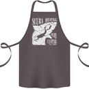 Scuba Diving Dive Center Diver Cotton Apron 100% Organic Dark Grey