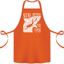 Scuba Diving Dive Center Diver Cotton Apron 100% Organic Orange