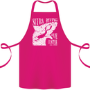Scuba Diving Dive Center Diver Cotton Apron 100% Organic Pink