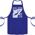 Scuba Diving Dive Center Diver Cotton Apron 100% Organic Royal Blue