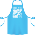 Scuba Diving Dive Center Diver Cotton Apron 100% Organic Turquoise
