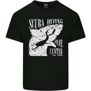 Scuba Diving Dive Center Diver Mens Cotton T-Shirt Tee Top Black
