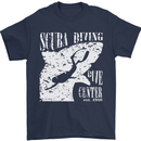 Scuba Diving Dive Center Diver Mens T-Shirt 100% Cotton Navy Blue