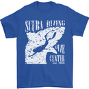 Scuba Diving Dive Center Diver Mens T-Shirt 100% Cotton Royal Blue