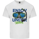 Scuba Diving Enjoy Underwater Diver Dive Mens Cotton T-Shirt Tee Top White