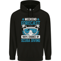 Scuba Diving Forecast Funny Diver Childrens Kids Hoodie Black