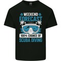 Scuba Diving Forecast Funny Diver Kids T-Shirt Childrens Black