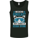 Scuba Diving Forecast Funny Diver Mens Vest Tank Top Black