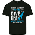 Scuba Diving Funny Happiness Dive Gear Diver Mens Cotton T-Shirt Tee Top Black