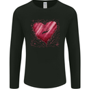 Scuba Diving Heart Ocean Diver Mens Long Sleeve T-Shirt Black