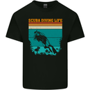 Scuba Diving Life Diver Mens Cotton T-Shirt Tee Top Black